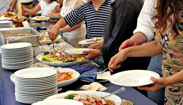 Catering hazırlık seti — Stok fotoğraf