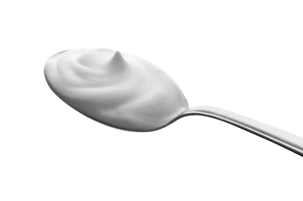 Cuchara de yogur — Foto de Stock