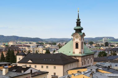 Salzburg çatılar havadan görünümü