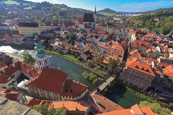 Cesky Krumlov vista panorámica —  Fotos de Stock