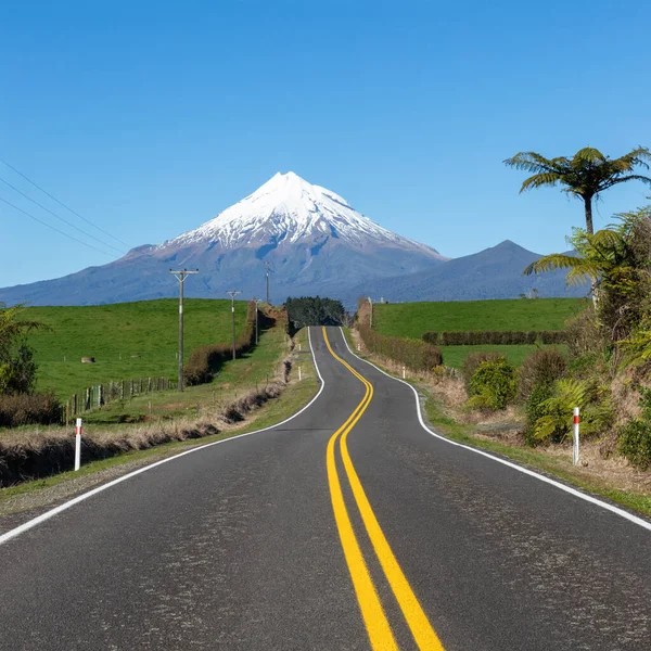 Droga Góry Taranaki Nowa Zelandia — Zdjęcie stockowe