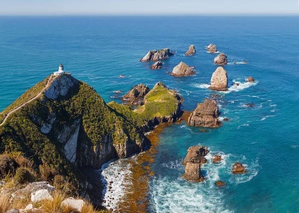 Phare Nugget Point Nouvelle Zélande — Photo