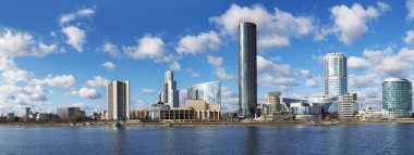 Yekaterinburg şehir panoramik manzaralı