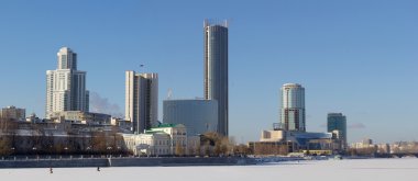 Yekaterinburg şehir panoramik manzaralı