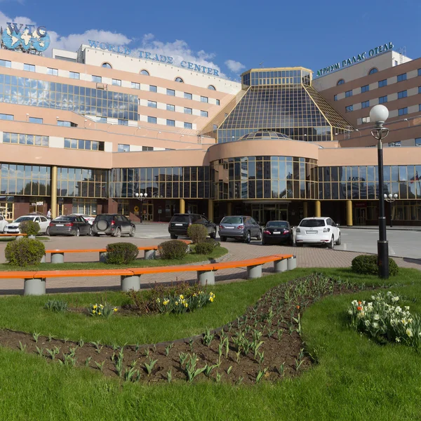 World Trade Center i Atrium Palas Hotel, Yekaterinburg — Zdjęcie stockowe