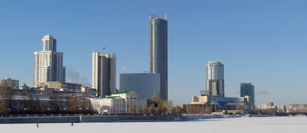 Jekaterinburg staden panoramautsikt — Stockfoto