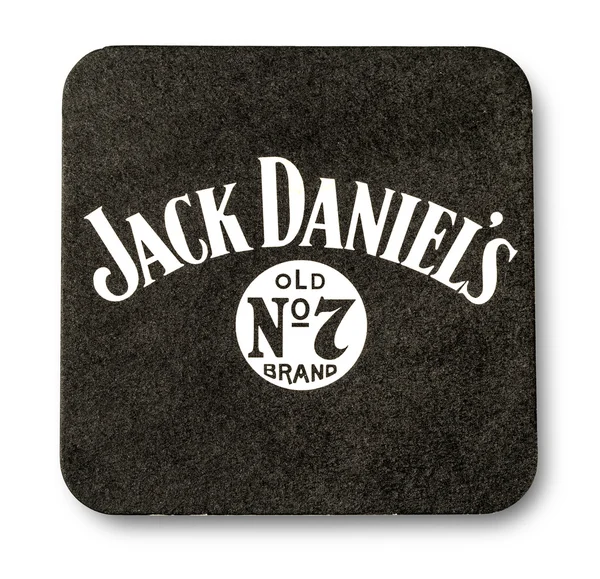 Beermat of Jack Daniels. — Stock Photo, Image