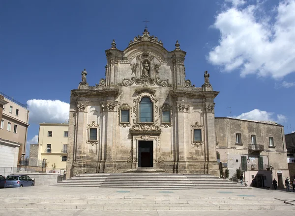 The Church of San Francesco d'Assisi, Matera, ITALY — Stock Photo, Image