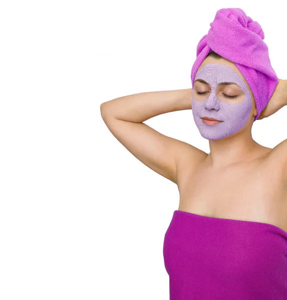 Gesichtsmaske für junge Frau — Stockfoto