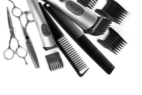 Indústria de cabeleireiro. Ferramentas profissionais de cabeleireiro . — Fotografia de Stock