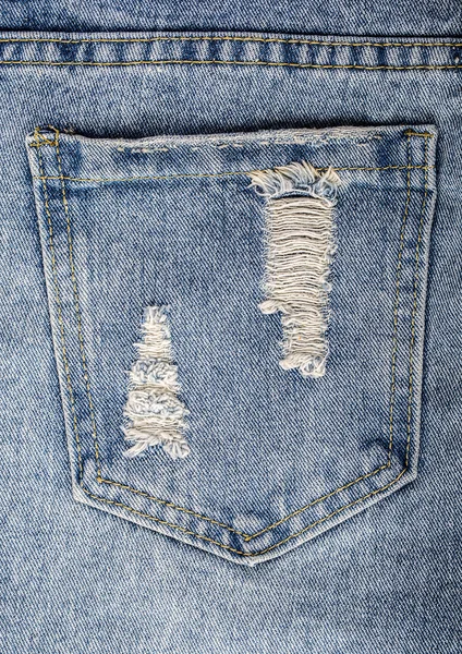 Tasca blu jeans . — Foto Stock
