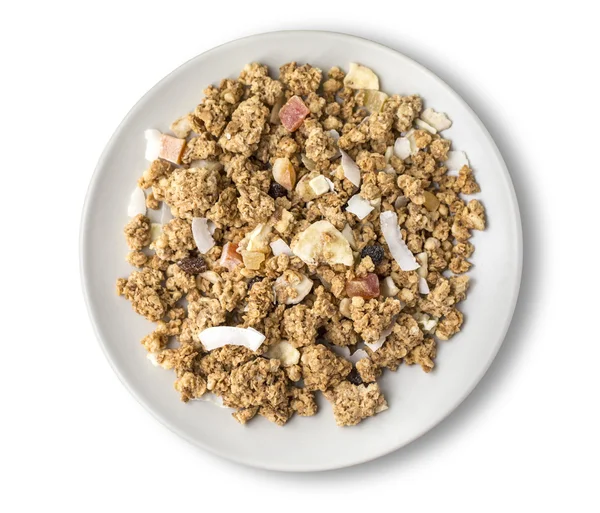 Oat in a bowl on natural background — Stock Photo, Image