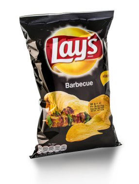 Bag of Frito Lay Barbecue potato chips clipart
