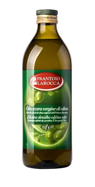 Botella de Aceite Virgen Extra de Oliva Frantoio Larocca —  Fotos de Stock