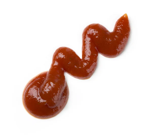 Närbild på en ketchup fläck — Stockfoto