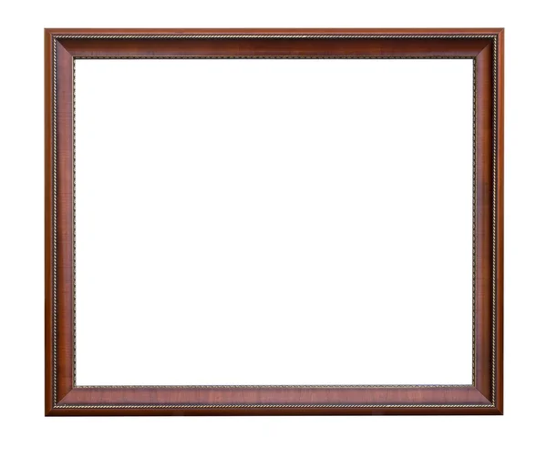 Wooden frame on white — Stock Photo, Image