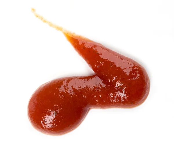 Ketchup, op witte achtergrond — Stockfoto