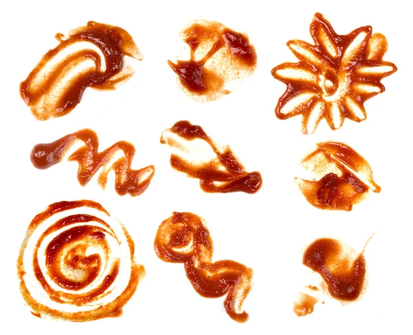 Collection of ketchup stains — Stock Photo, Image