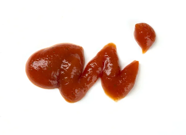 Paradicsom ketchup fehér alapon — Stock Fotó