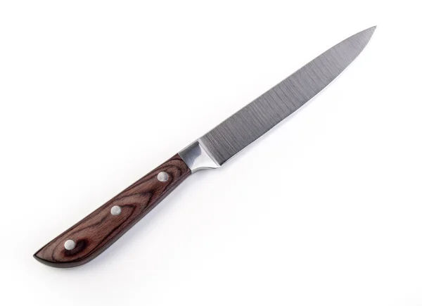 Kockkniv på en vit — Stockfoto