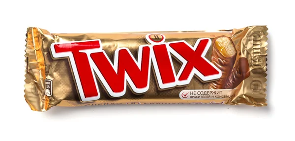 Twix wrapper isolado em branco — Fotografia de Stock