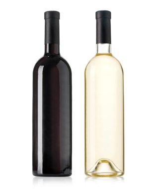 kırmızı ve beyaz şarap.