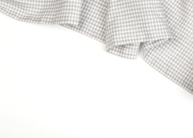 Beyaz arka plan üzerinde masa örtüsü,