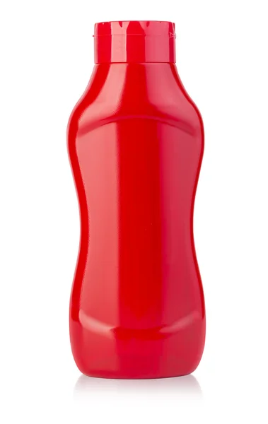 Láhev kečupu izolovaných na bílém — Stock fotografie