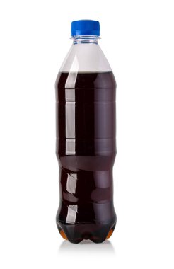 Kola şişesi. Kırpma yolu ile beyaz arkaplanda izole