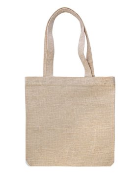 kumaş çanta kırpma yolu ile beyaz arkaplan izole