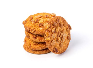 Beyaz arka planda izole edilmiş çerezler.