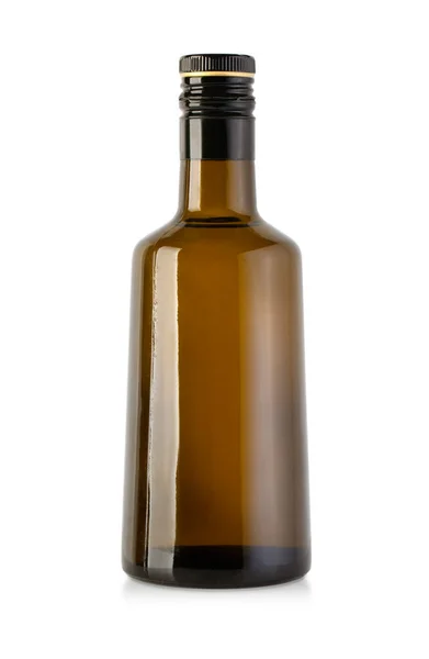 Botella Marrón Aislado Sobre Fondo Blanco Con Camino Recorte — Foto de Stock