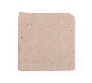 Boş kare kağıt sayfa, kırpma yolu ile beyaz arkaplan izole