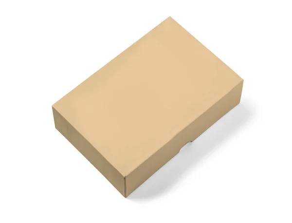 Коробка Подарункової Коробки Обкладинкою Ізольована Відсічним Контуром — стокове фото