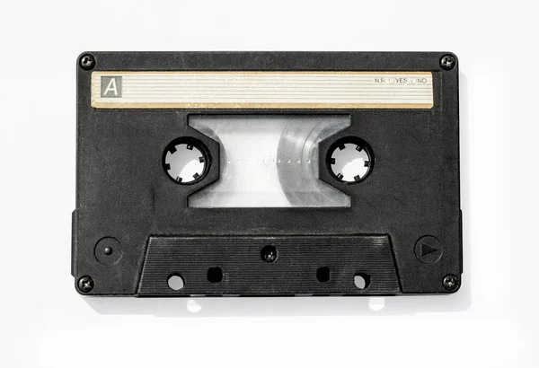 Oude Audio Tape Geïsoleerd Wit Met Clipping Pad — Stockfoto