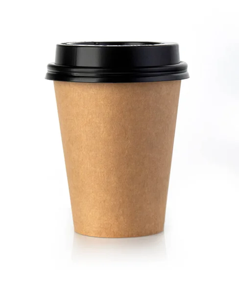 Paper Coffee Cup White Background — Stock Photo, Image