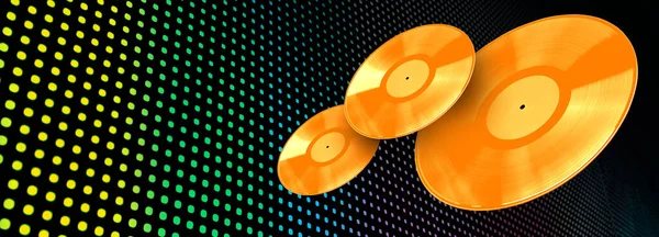 Abstract Led Screen Gold Discs Texture Background — Stock Photo, Image