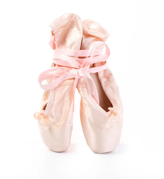 Pointe Shoes Isolated White Background Stock Image