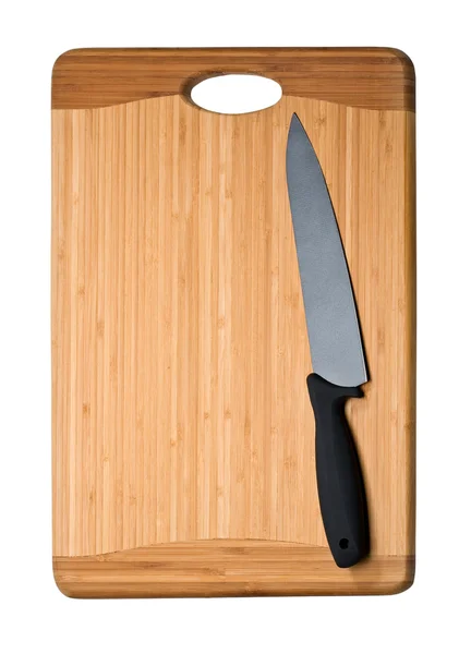 Knife on cutting board — Stock Photo, Image