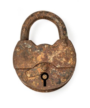 Vintage paslı asma kilit 
