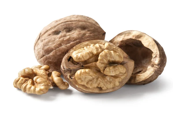 Cracked walnut — Stock Photo, Image