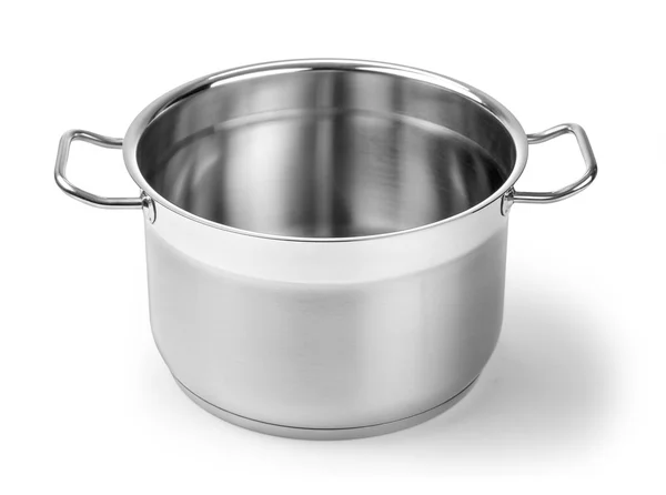 Stainless steel pot — Stock Photo, Image