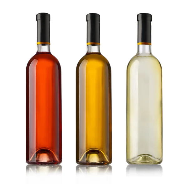 Glasflaskor för vin — Stockfoto
