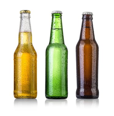 bira şişeleri kümesi