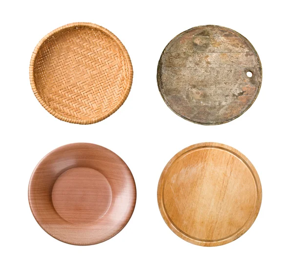 The wooden plate — Stock Photo, Image