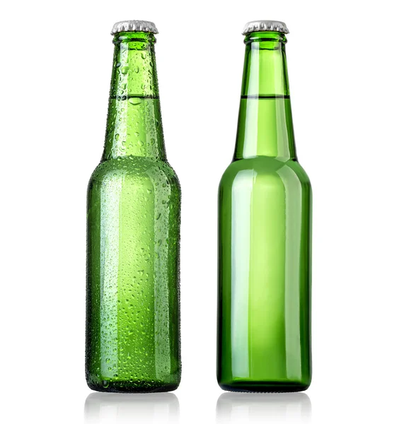 Groene bierfles — Stockfoto