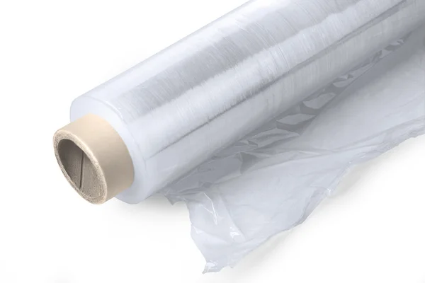 Roll of plastic stretch film — Stock Photo, Image