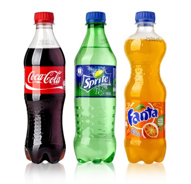 Coca Cola, Fanta ve Sprite şişe