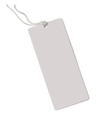 Beyaz arka plan üzerinde izole etiket (tag)