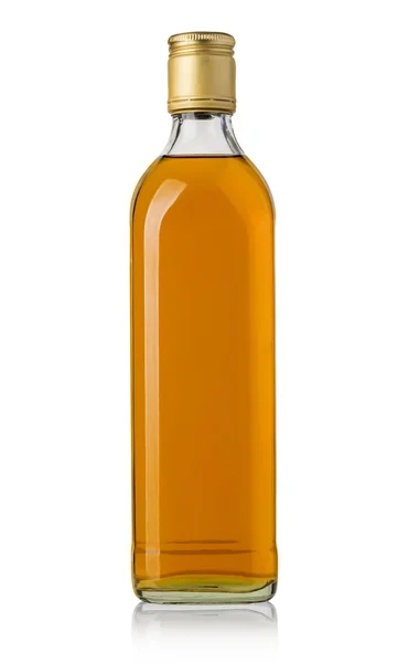 Whiskey bottle on white — Stock Photo, Image